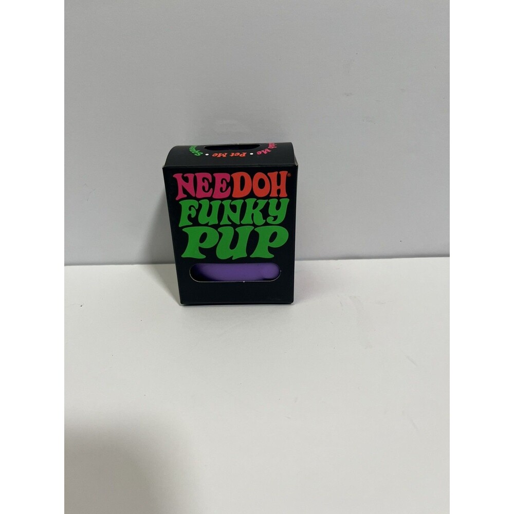 NEW NeeDoh Funky Pup Purple Squishy Dog Sensory Fidget Toy Schylling authentic